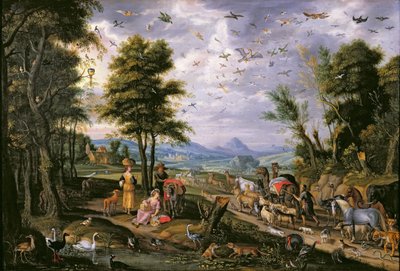 Betreten der Arche von Isaak van Oosten